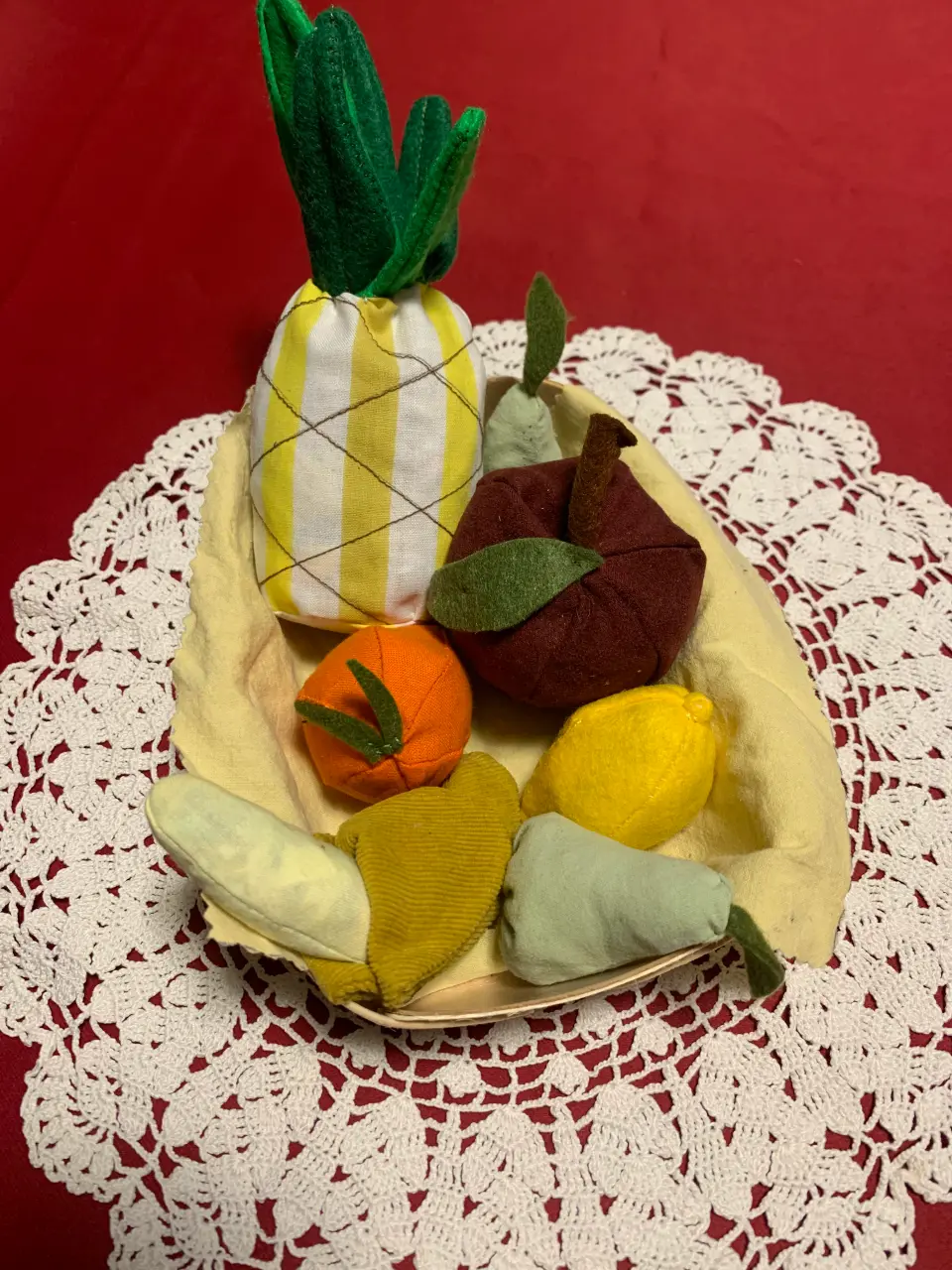 Photo de la création : Dînette — Aliments en tissu