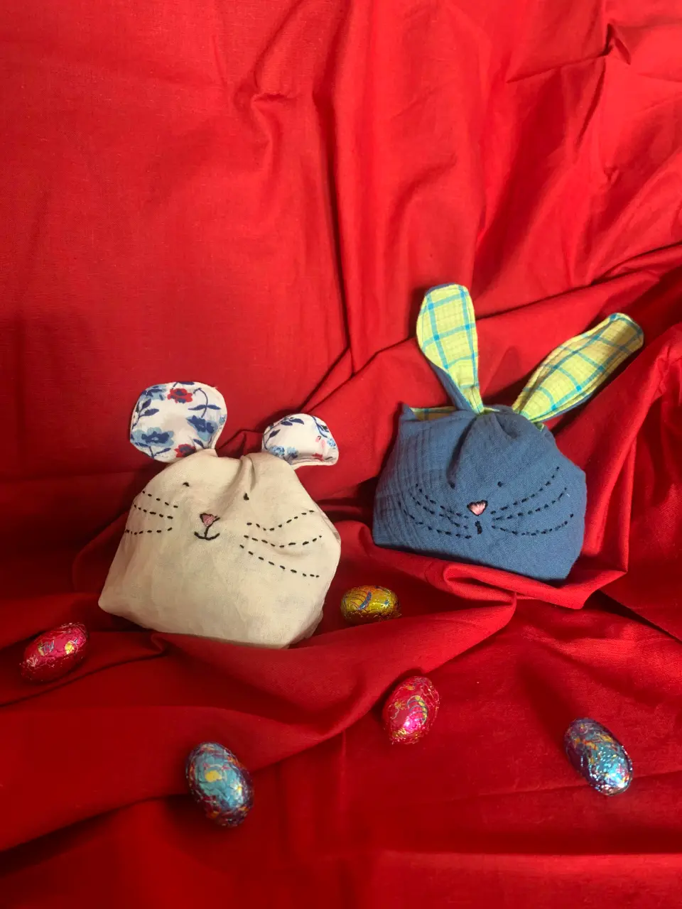 Photo de la création : Pochon souris ou lapin